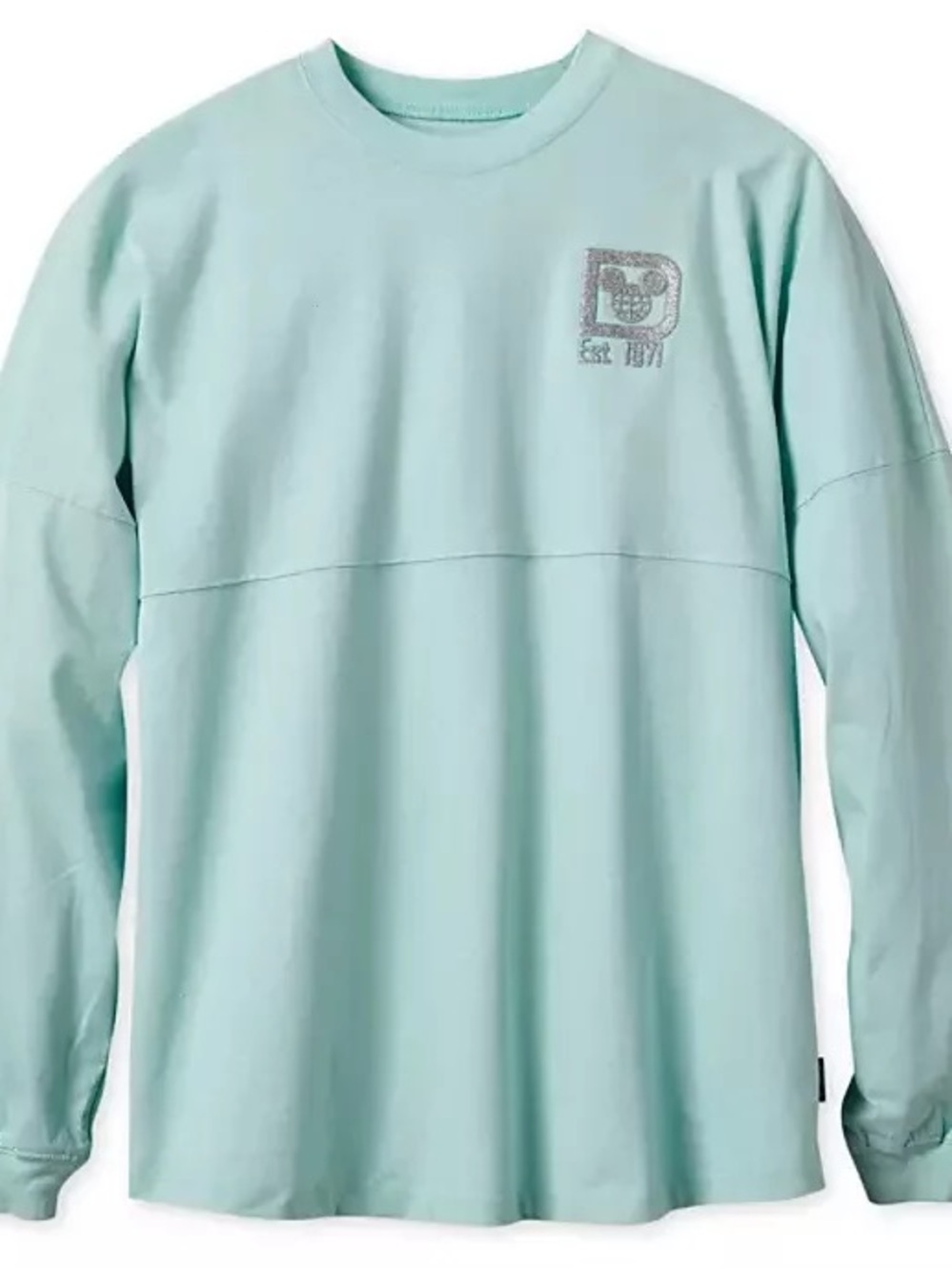 Disney Parks Arendelle Aqua Sparkle Glitter Spirit Jersey size medium